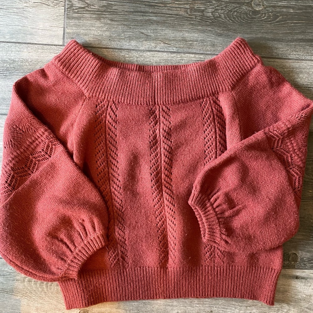Mink Pink off shoulder sweater